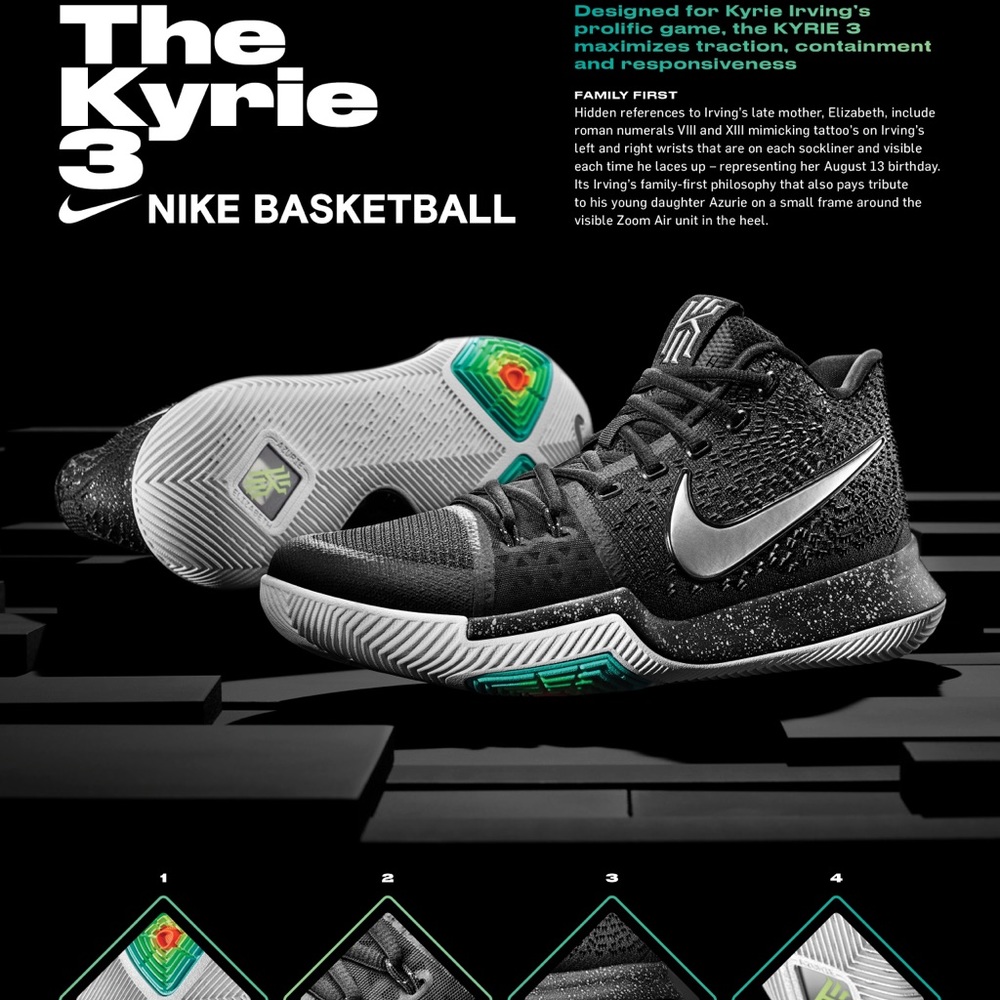 Kyrie 3 Shoes in great condition sz Men’s 8
